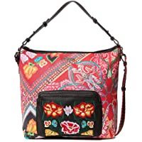  - Desigual - Bag Folklore Cards Olesa Women- Shoppers y bolsos de hombro Mujer- Negro- 14x32.5x31 cm (B x H T)